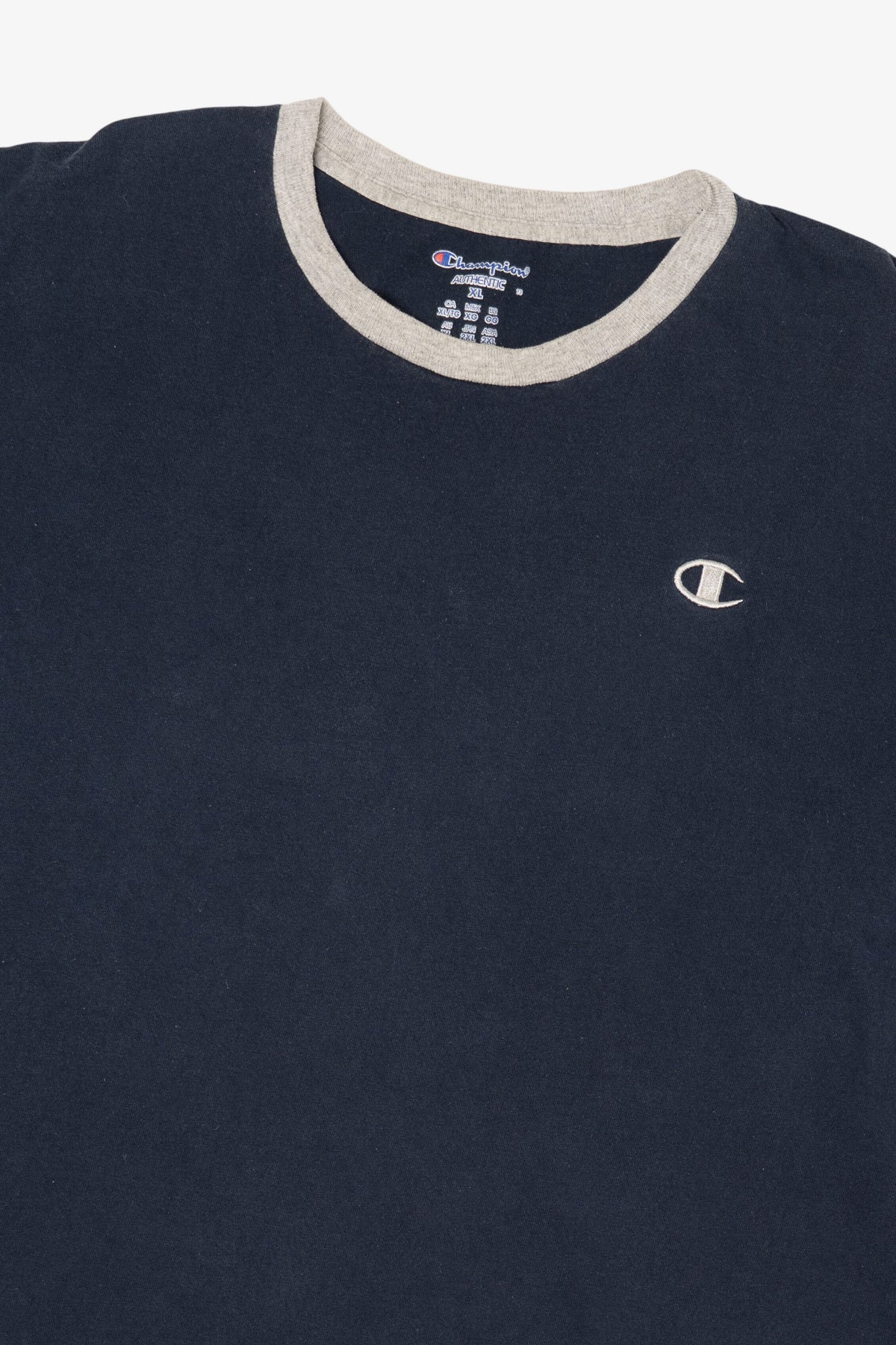 Navy Blue Champion Ringer T-Shirt (2010s)