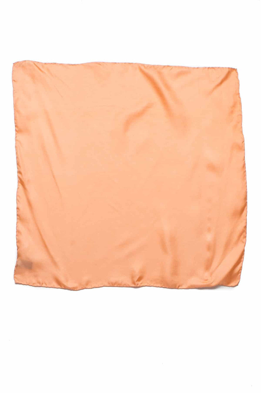Vintage Silk Shiny Peach Neck Scarf