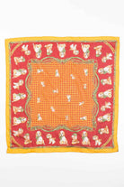 Vintage Puppy print Sheer Scarf