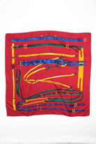 90s Belts and Chains Vintage Scarf