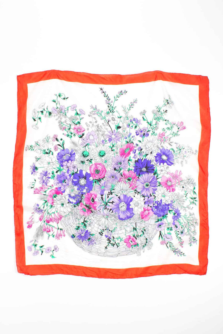 Large Bouquet Vintage Scarf