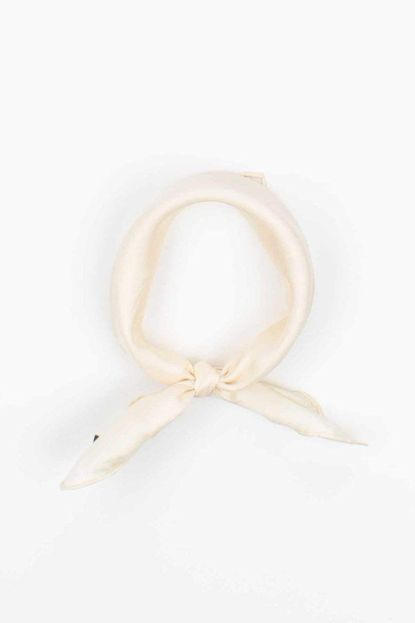 Vintage Pearly Silk Neck Scarf