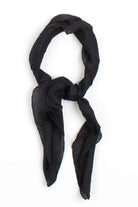 Black Silk Scarf