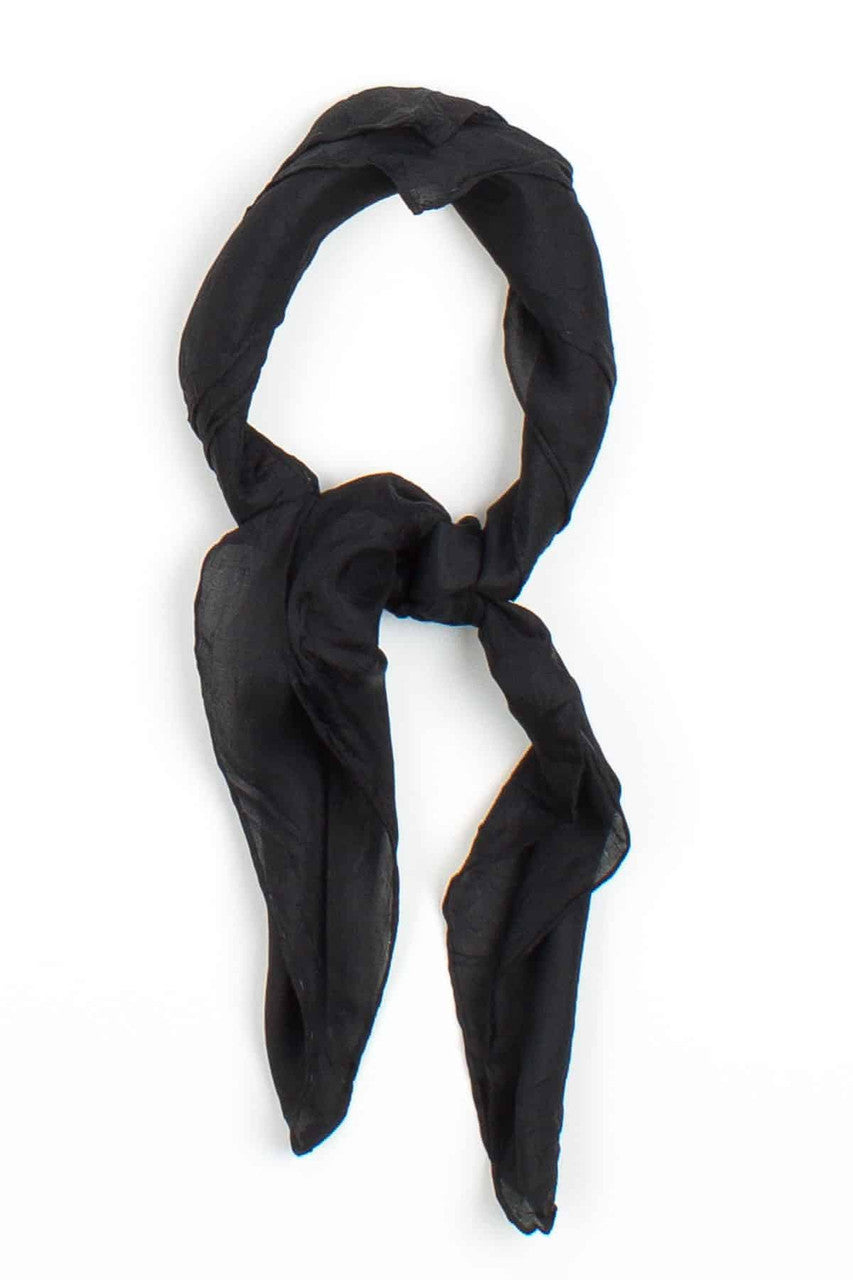 Black Silk Scarf