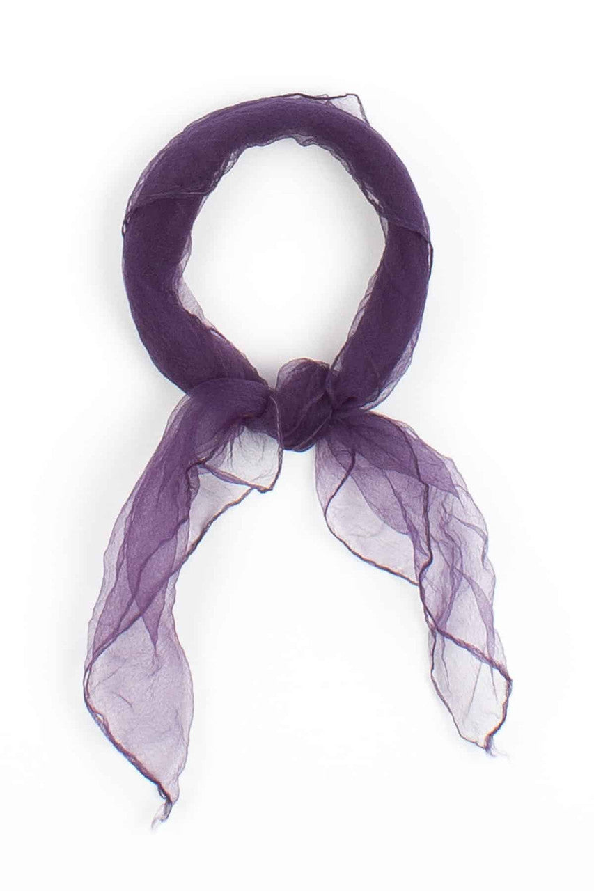 Purple Organza Scarf