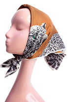 Vintage White Jaguar Square Scarf
