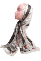 Oscar de la Renta Soft Floral & Paisley Designer Scarf