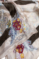Oscar de la Renta Soft Floral & Paisley Designer Scarf