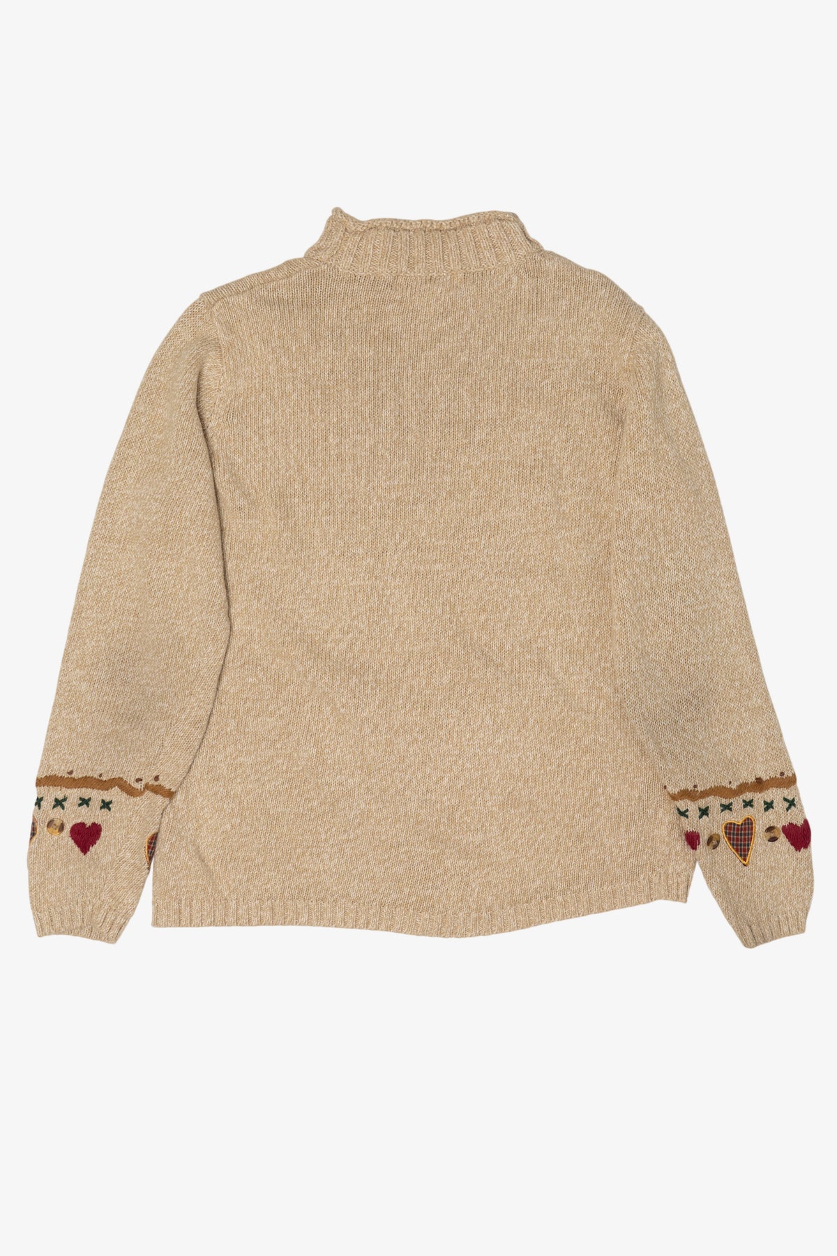 Vintage Embroidered Gingerbread Baker Sweater (1990s)