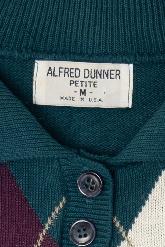 Vintage Alfred Dunner Argyle Sweater (1990s) – Ragstock