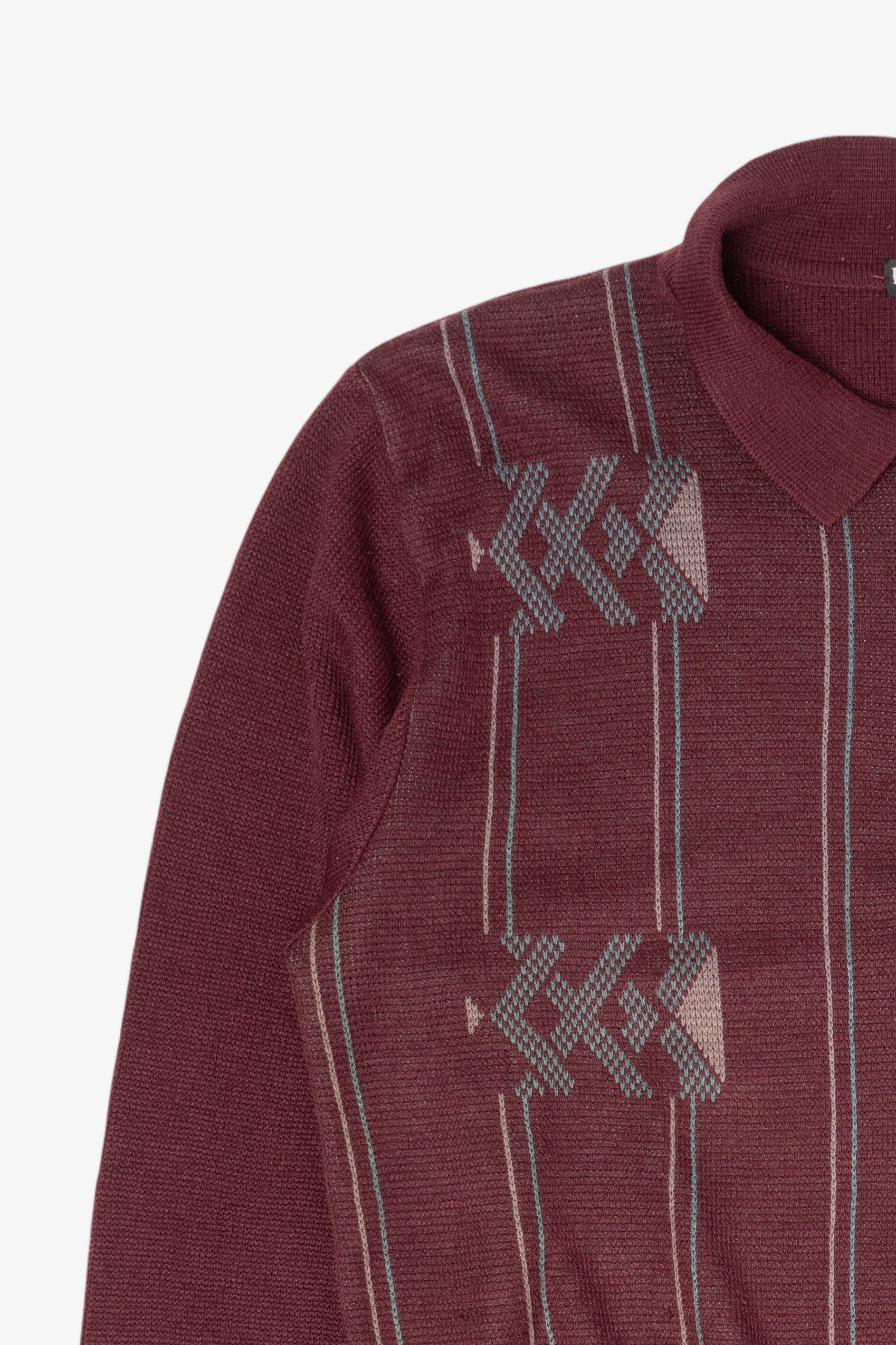 Vintage Red Noblex Quarter-Zip Sweater (1990s)