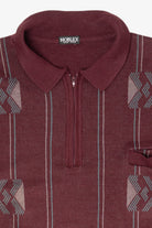 Vintage Red Noblex Quarter-Zip Sweater (1990s)