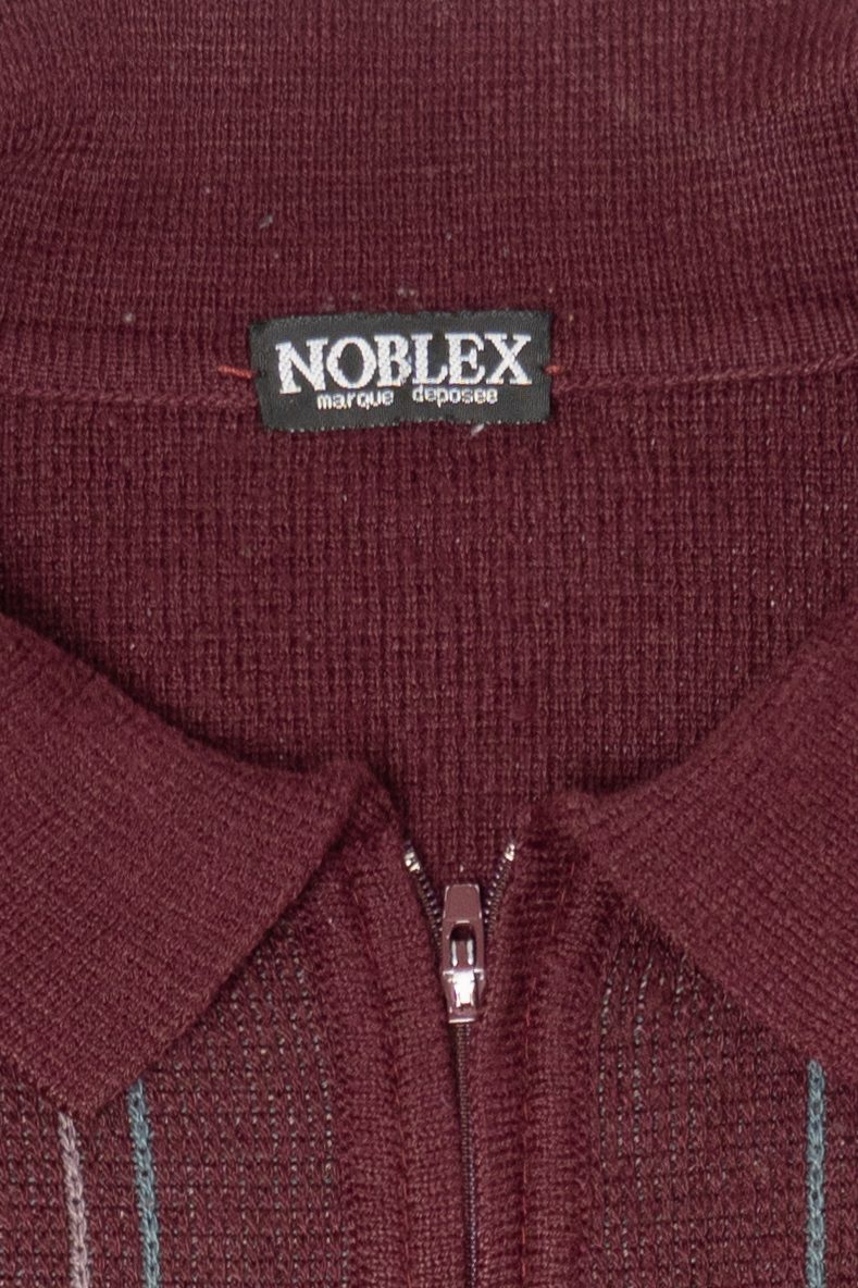 Vintage Red Noblex Quarter-Zip Sweater (1990s)