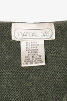Vintage Green Mandal Bay Autumn Apple Teacher Cardigan Sweater (1990s)