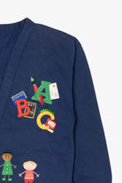 Vintage Navy Blue A1A Sportswear Teacher Cardigan Sweater (1990s)