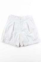 Vintage Textured Cotton High Rise Short