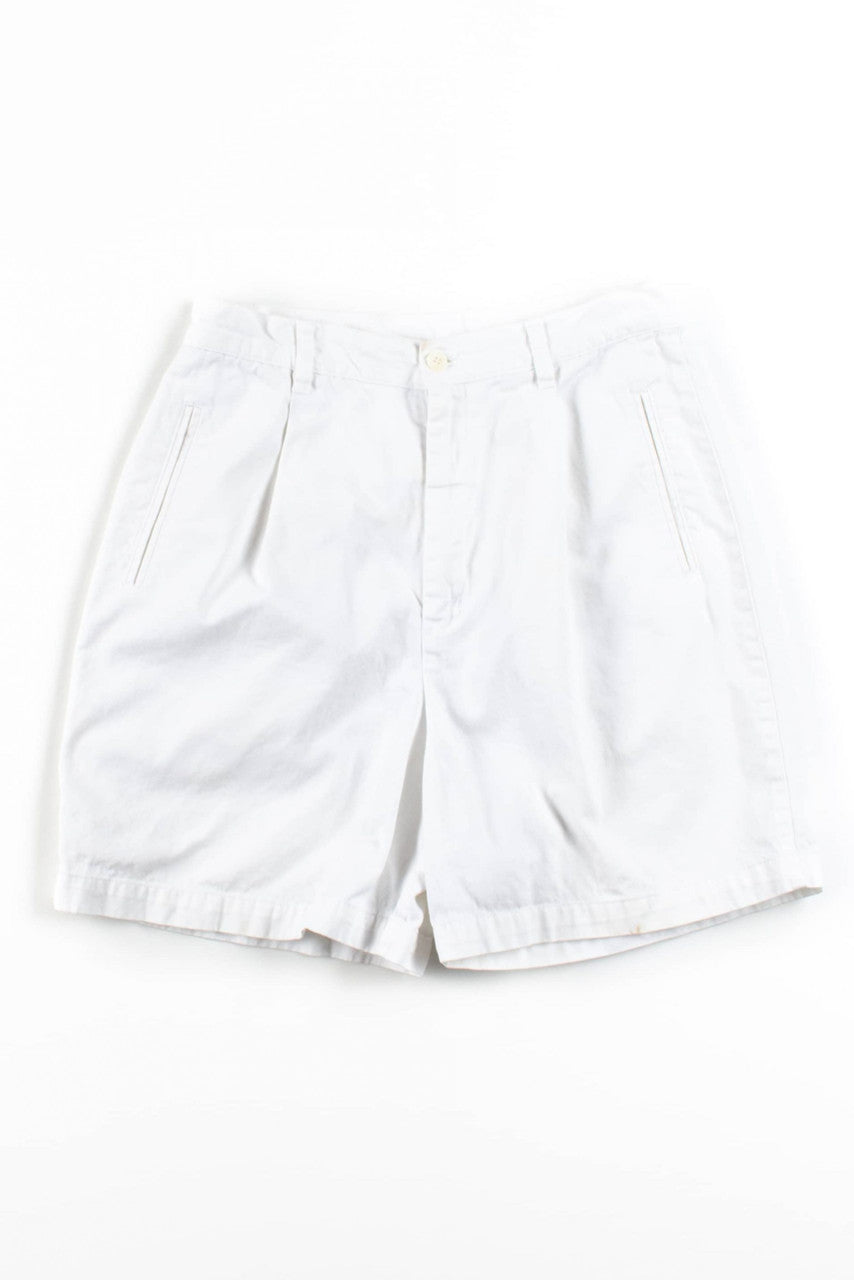 Vintage White Pleated Short