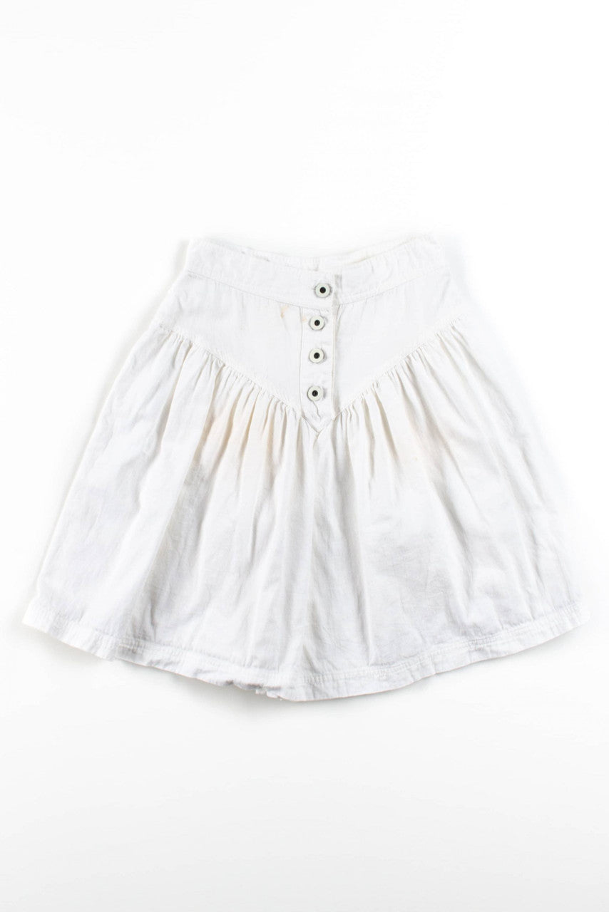 Vintage High Rise Flared Short