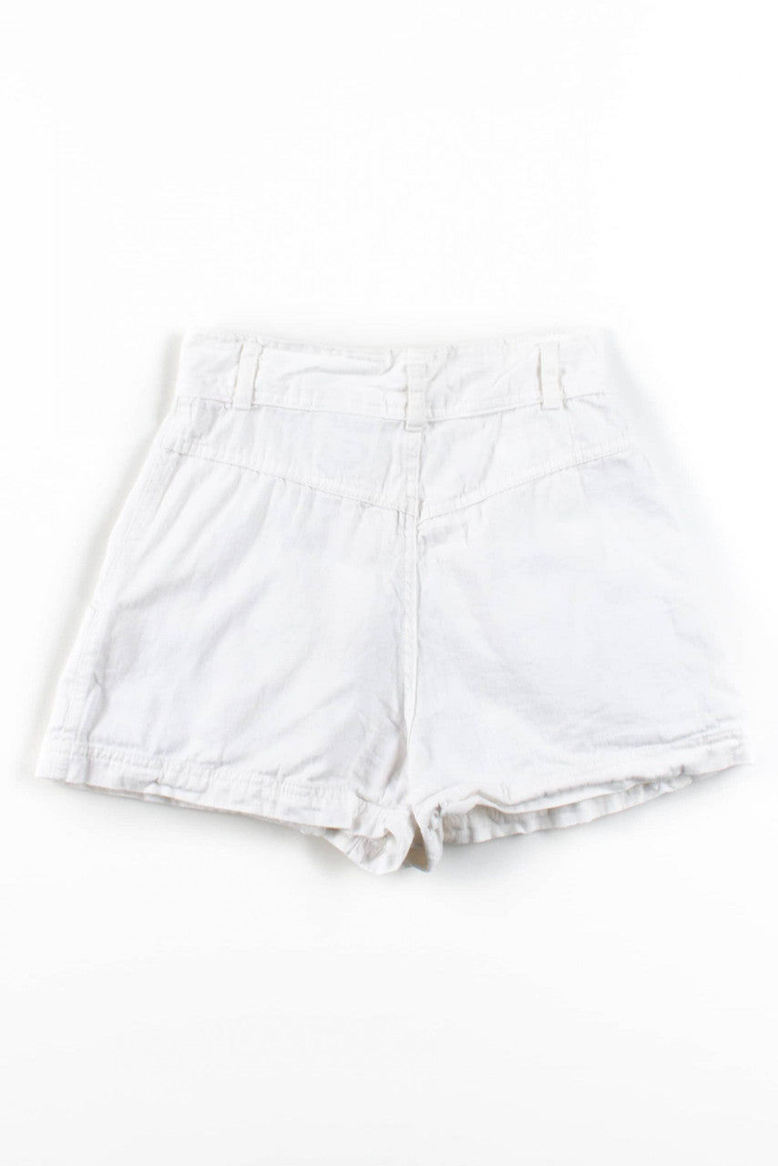 Vintage White Pleated Short 1
