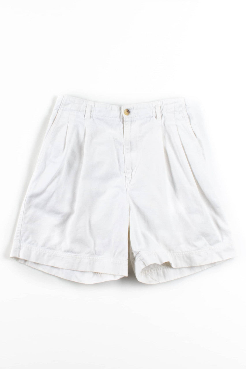 Vintage Pleated Cotton Short