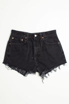 Black Cutoff Levi Denim Shorts