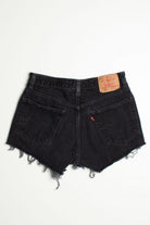 Black Cutoff Levi Denim Shorts