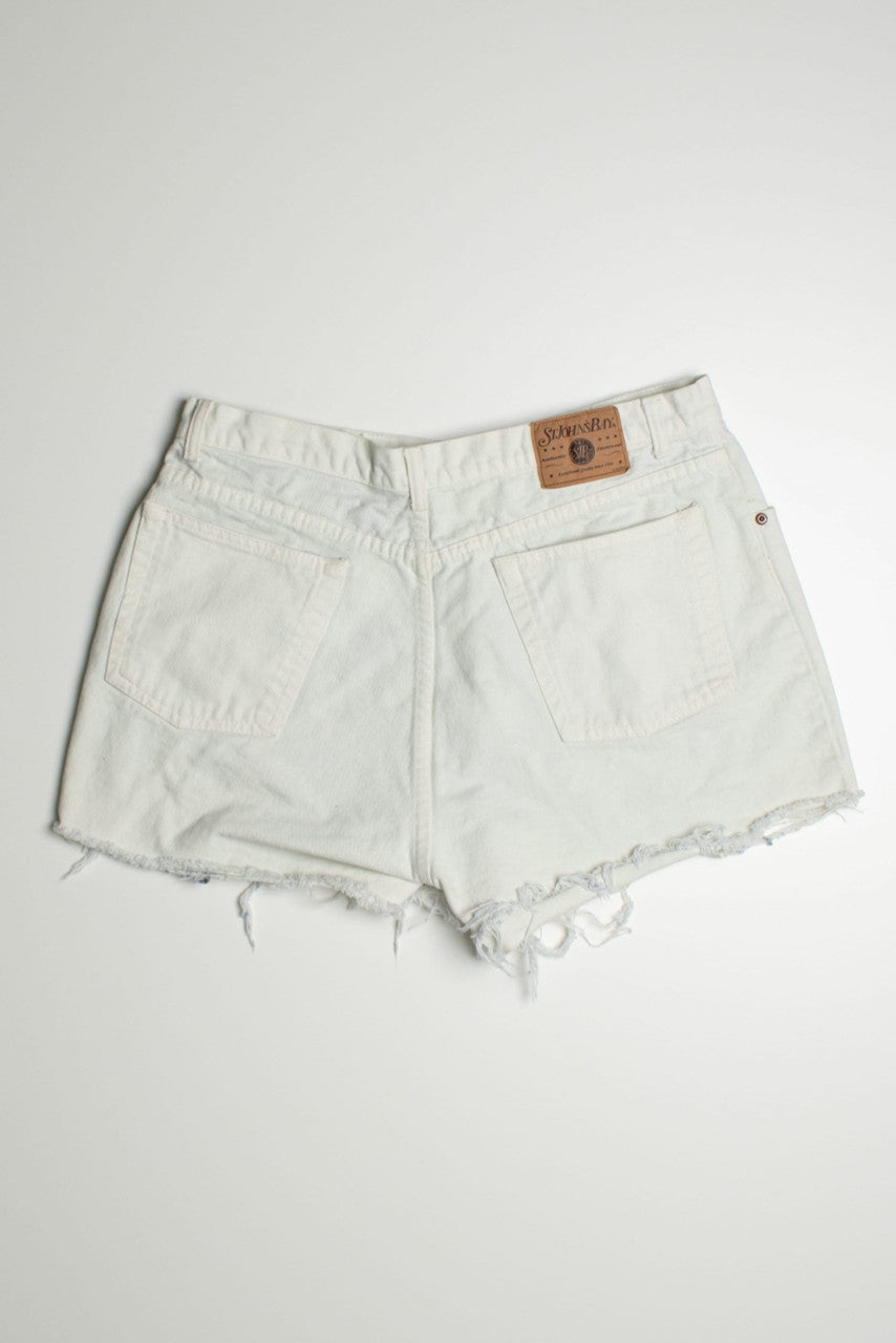 Vintage St. John's Bay White Denim Shorts
