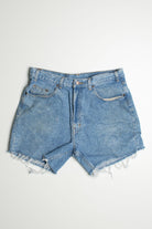 Vintage Cutoff Blue Denim Shorts