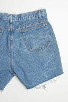 Vintage Cutoff Blue Denim Shorts