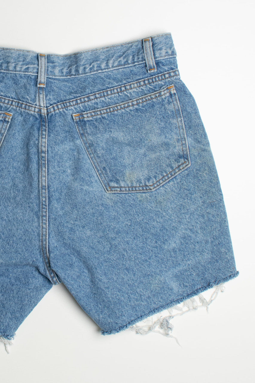 Vintage Cutoff Blue Denim Shorts