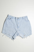 Faded Vintage Blue Denim Cutoff Jean Shorts