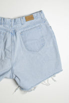 Faded Vintage Blue Denim Cutoff Jean Shorts