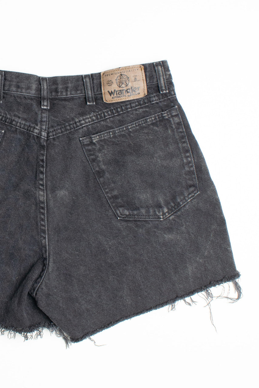 Vintage Black Wrangler Denim Shorts