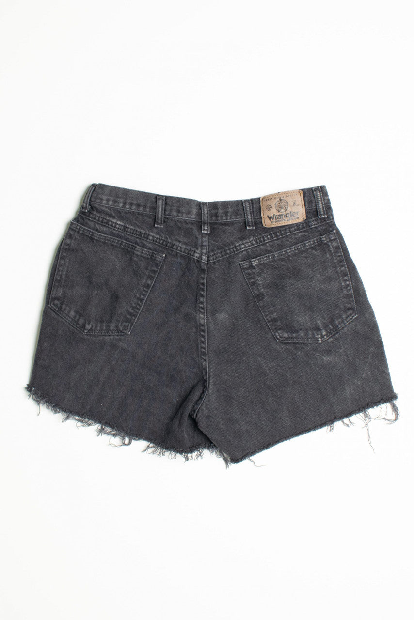 Vintage Black Wrangler Denim Shorts
