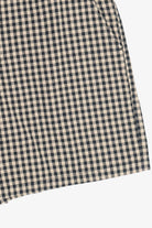 Vintage Beige & Black Gingham Shorts (2000s)