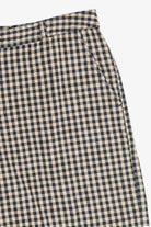 Vintage Beige & Black Gingham Shorts (2000s)