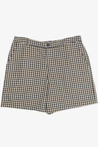 Vintage Beige & Black Gingham Shorts (2000s)