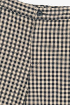 Vintage Beige & Black Gingham Shorts (2000s)