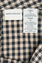 Vintage Beige & Black Gingham Shorts (2000s)