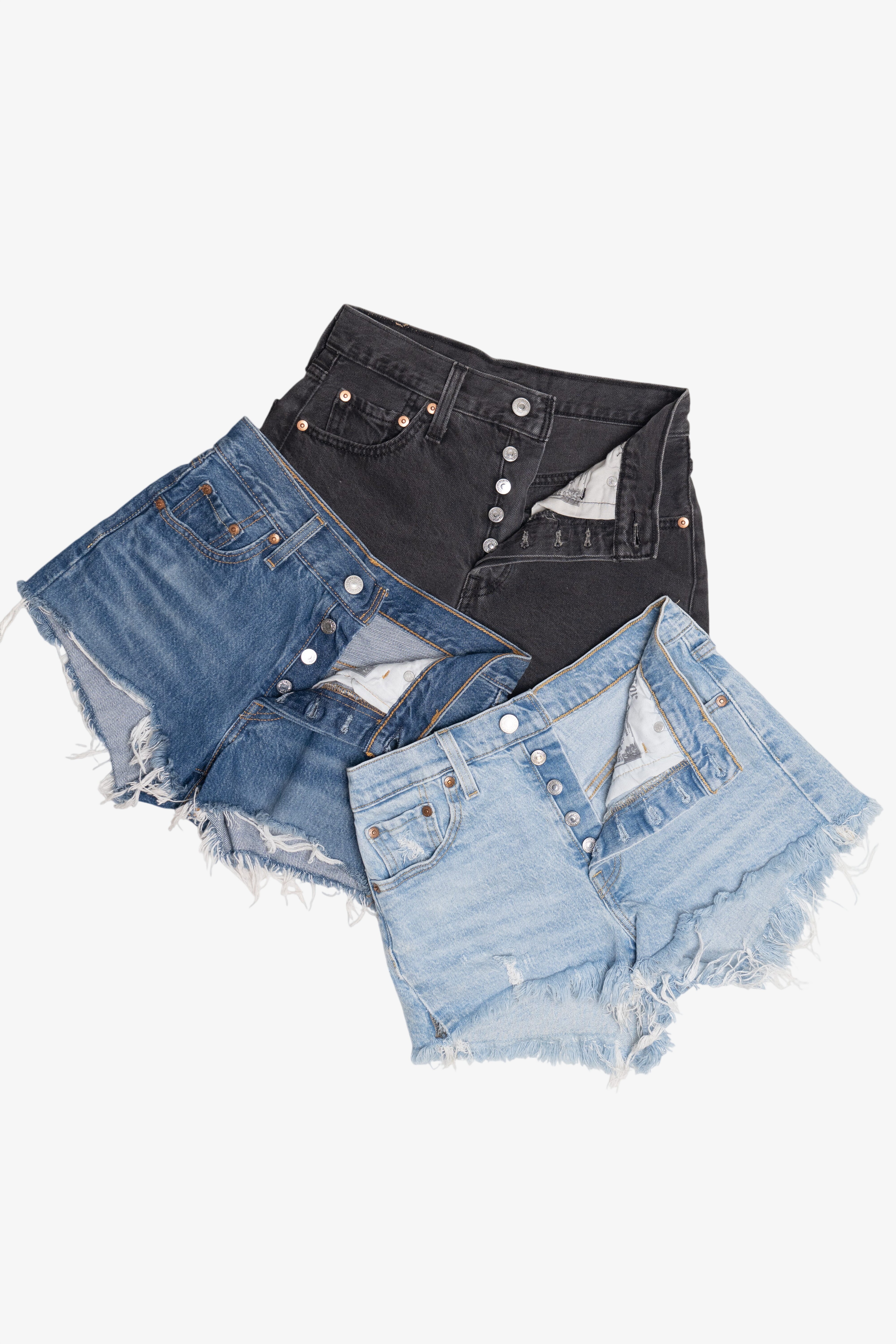Levi’s 501 Button Fly Denim Cut Off Shorts