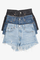 Levi’s 501 Button Fly Denim Cut Off Shorts
