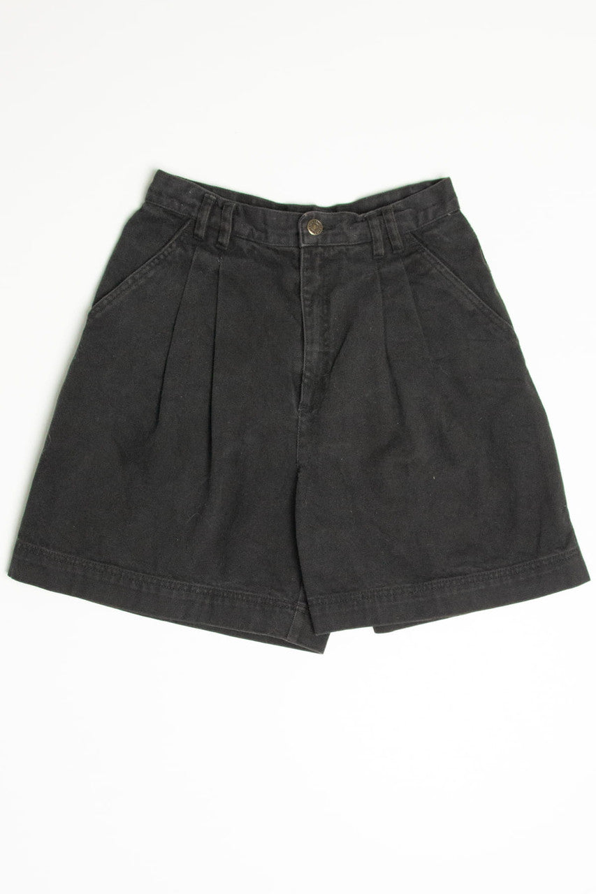 High Waisted Pleated Lizwear Denim Shorts (sz. 8)