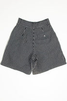 Pinstriped High Waisted Pleated Shorts (sz. 8)