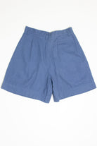 Blue Linen High Waisted Pleated Shorts (sz. 10)