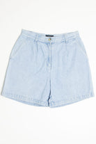 Pleated Light Chambray Shorts (sz. 8)
