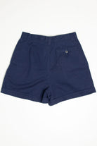Navy Ki-Ko-Mo High Waisted Pleated Shorts
