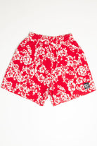 Red Hawaiian Print Surf Style Shorts (sz. Large)