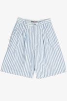 Vintage High Waisted Pinstripe Memphis Shorts (sz. 7/8)