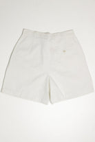 White High Waisted Pleated Dockers Shorts (sz. 12)