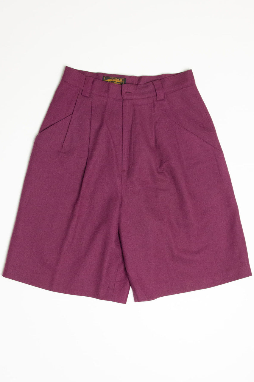Vintage Plum Wool Eddie Bauer Shorts (sz. 10)